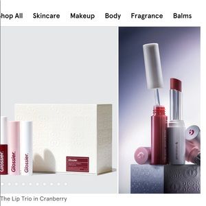 Glossier The Lip Trio in Cranberry